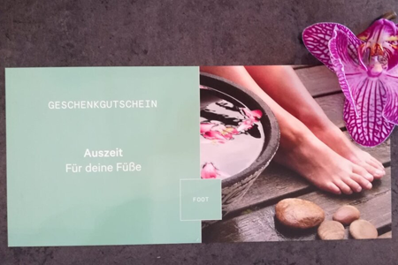 Geschenkgutschein für Ihre Füße